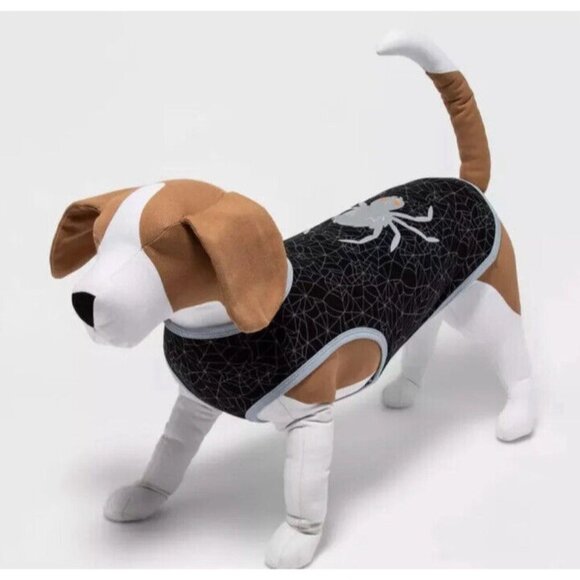 Hyde & Eek Boutique Black Metallic Spider Dog Cat Halloween Costume Size Medium - Picture 1 of 5